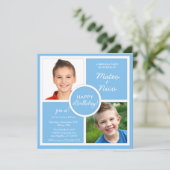 スカイブルースクウェア誕生日パーティー写真 招待状 (スタンド正面)