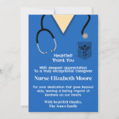 スカイブルースクラブナースサンキューカード 案内状 (正面)