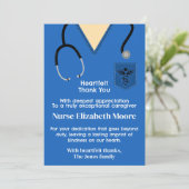 スカイブルースクラブナースサンキューカード 案内状 (スタンド正面)