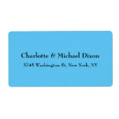 スカイブルースタイリッシュクラシカルフエレガントァミリ ラベル (正面)