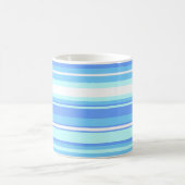 スカイブルーストライプ コーヒーマグカップ (中央)