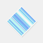 スカイブルーストライプ スタンダードカクテルナプキン (角)