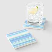 スカイブルーストライプ ストーンコースター (横)