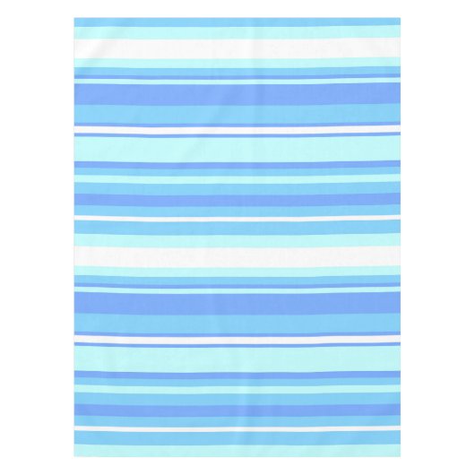 スカイブルーストライプ テーブルクロス (正面)