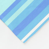 スカイブルーストライプ フリースブランケット (角)