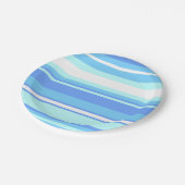 スカイブルーストライプ ペーパープレート (アングル)