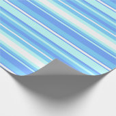 スカイブルーストライプ ラッピングペーパー (角)