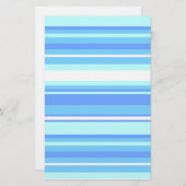 スカイブルーストライプ 便箋 (正面/裏面)
