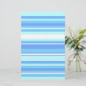 スカイブルーストライプ 便箋 (スタンド正面)
