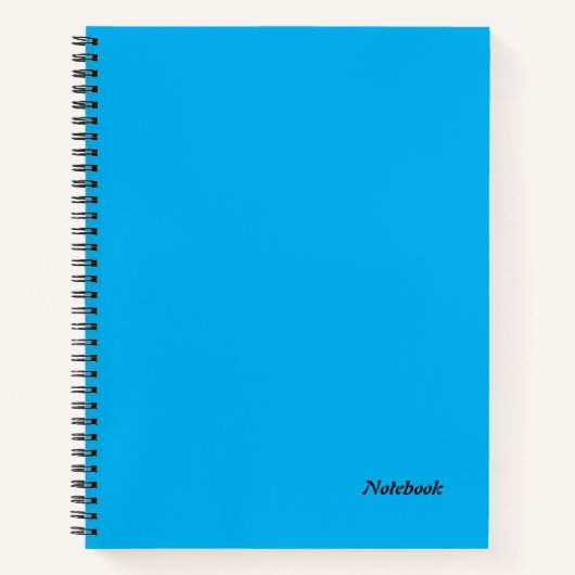 スカイブルースパイラルノートブック ノートブック (正面)