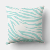 スカイブルーゼブラ印刷 クッション (裏面)