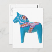 スカイブルーダラホース ポストカード (正面/裏面)