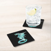 スカイブルードラゴンコースター スクエアペーパーコースター (インサイチュ)