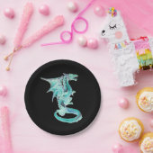 スカイブルードラゴン ペーパープレート (パーティー)