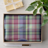 スカイブルーネイビーブルゴーニュWhtマドラスモノグラム 薄葉紙 (ギフト)