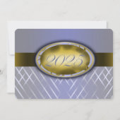 スカイブルーハーベストと金ゴールドクラスの2025パーティー 招待状 (正面)