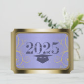 スカイブルーハーベスト/金ゴールドフレーム卒業パーティー 招待状 (スタンド正面)