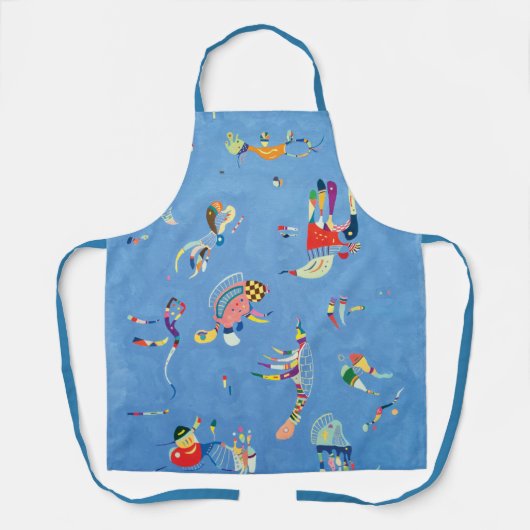 スカイブルーバイワッシリーカンディンスキー エプロン (正面)