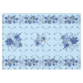 スカイブルーバタフライフラワーメドウ テーブルクロス (正面(横))