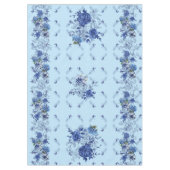 スカイブルーバタフライフラワーメドウ テーブルクロス (正面)