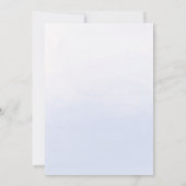 スカイブルーパステルスウィート16パーティの招待状 招待状 (裏面)