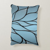 スカイブルーヒューズクリエイティブパターン アクセントクッション (裏面(縦))