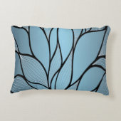 スカイブルーヒューズクリエイティブパターン アクセントクッション (裏面)