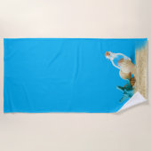 スカイブルービーチタオル ビーチタオル (正面)