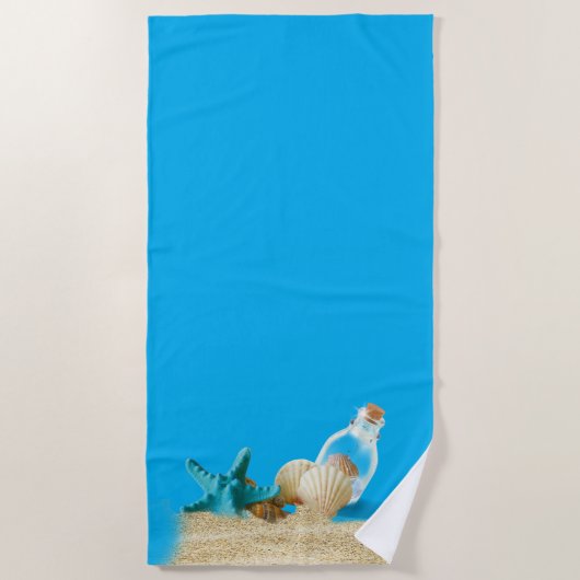 スカイブルービーチタオル ビーチタオル (正面)