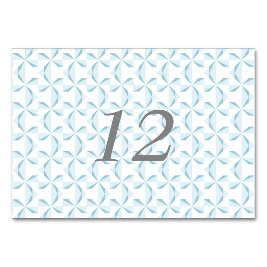 スカイブルーピンホイール テーブルナンバー (正面)