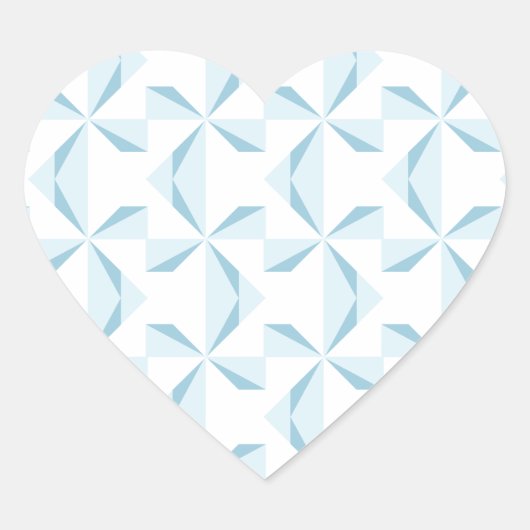 スカイブルーピンホイール ハートシール (正面)