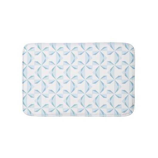 スカイブルーピンホイール バスマット (正面)