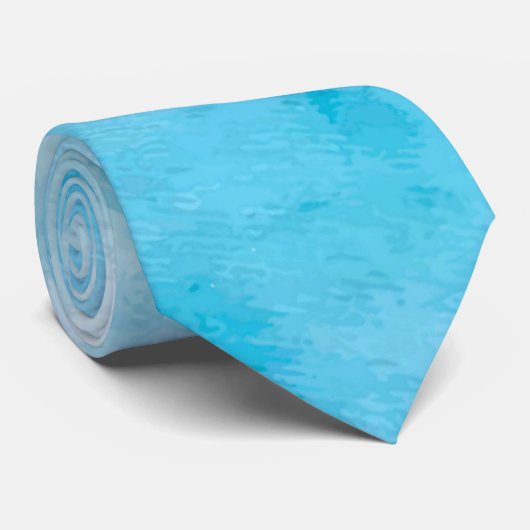 スカイブルーファンシークラウドウォーター色 ネクタイ (ロール)