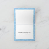 スカイブルーフローラキンセアニェラサンキュー招待状 招待状 (内部)