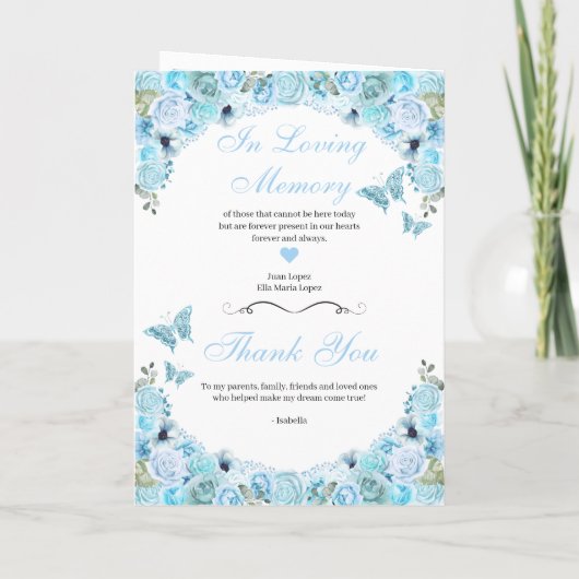 スカイブルーフローラキンセアニェラティアラ蝶 プログラム (裏面)