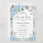 スカイブルーフローラシルバーSweet sixteenキンセアニラ セーブザデート (正面)