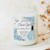 スカイブルーフローラプリンセスドレスシルバーキンセアニラ スクエアシール