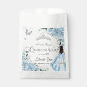 スカイブルーフローラプリンセスドレスシルバーキンセアニラ フェイバーバッグ (正面)