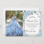 スカイブルーフローラSweet sixteenキンセアニラ写真 サンキューカード