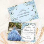 スカイブルーフローラSweet sixteenキンセアニラ写真 サンキューカード