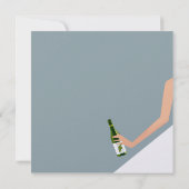 スカイブルーブライドシャワーの招待状 招待状 (裏面)