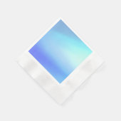 スカイブルーペーパーナプキン 縁ありカクテルナプキン (角)