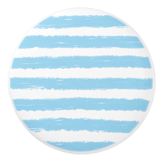 スカイブルーホワイトウォーターカストライプラー セラミックノブ (正面)