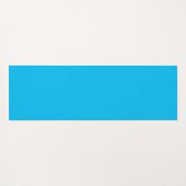 スカイブルーホワイトヨガポーズと名前をカスタムする ヨガマット (裏面(横))