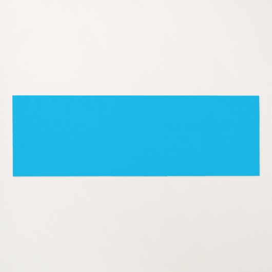 スカイブルーホワイトヨガポーズと名前をカスタムする ヨガマット (裏面(横))