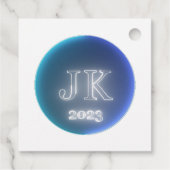 スカイブルーメッセージカード2023 フェイバータグ (裏面)