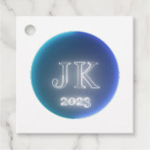 スカイブルーメッセージカード2023 フェイバータグ (正面)