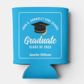 スカイブルーモダン卒業カスタム卒業会 缶クーラー (裏面)