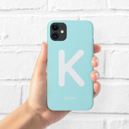 スカイブルーモノグラムフォンケース iPhone 11 ケース