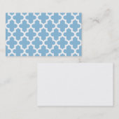 スカイブルーモロッコビジネス空白のカードテンプレート 名刺 (正面/裏面)